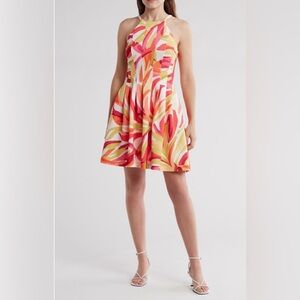NEW! Vince Camuto Vibrant Tropical Mini Dress Women’s Size 6